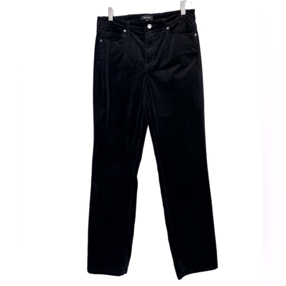 Well Worn black corduroy straight leg pants